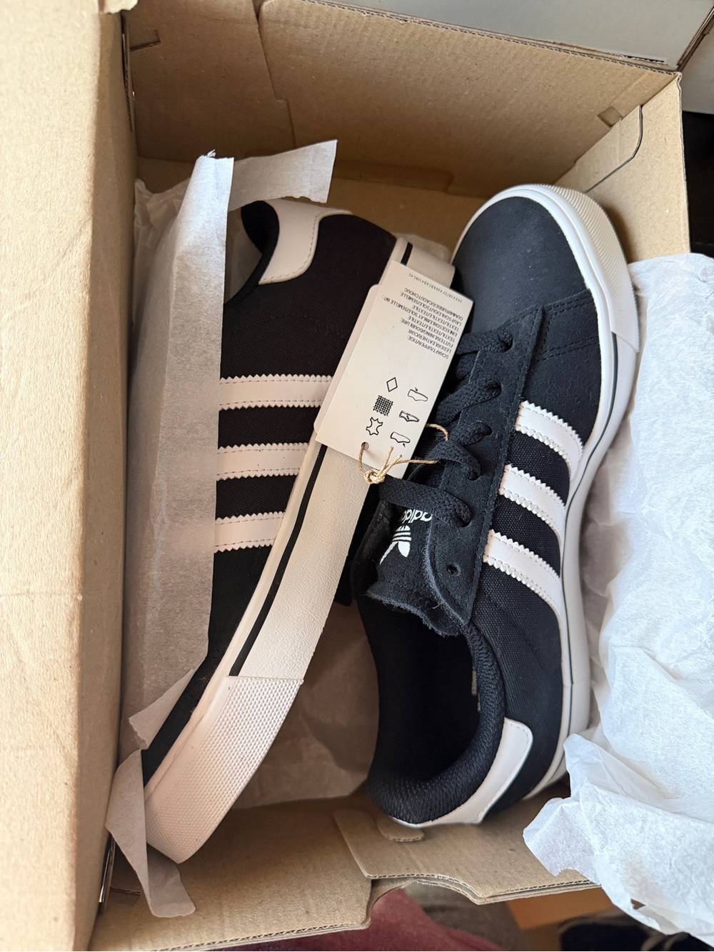 adidas Black and White Men's Athletic Sneakers